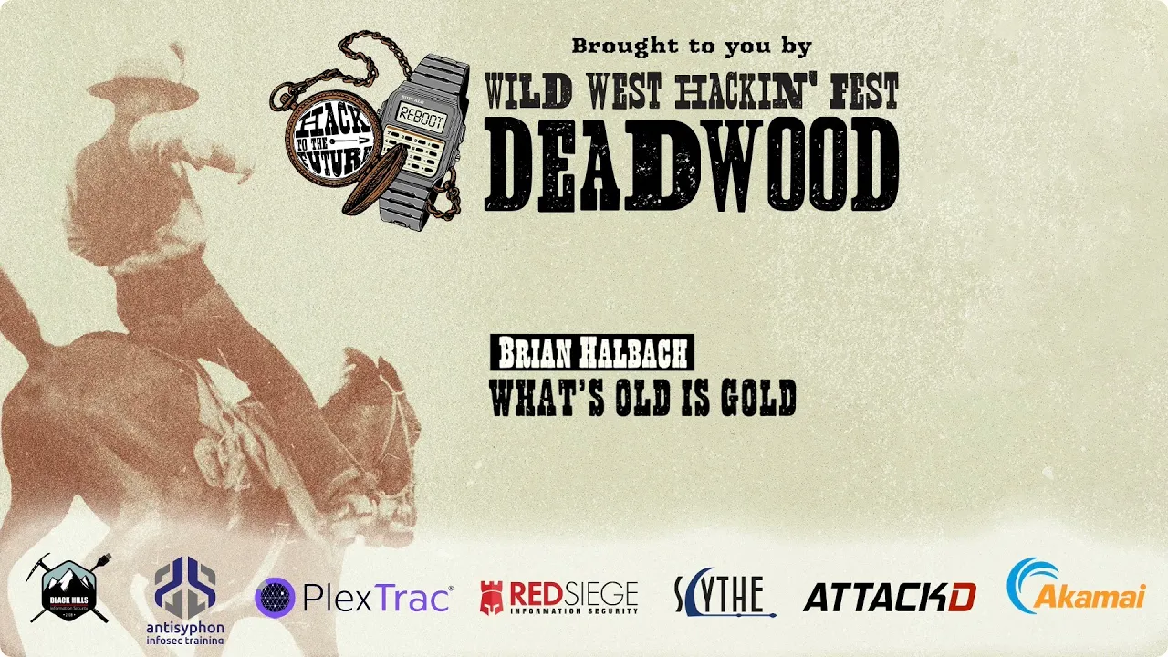 WWHF Deadwood 2022 - What's Old Is Gold