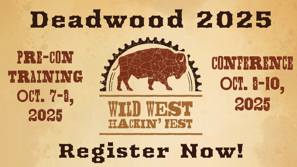 Wild West Hackin' Fest Deadwood 2025