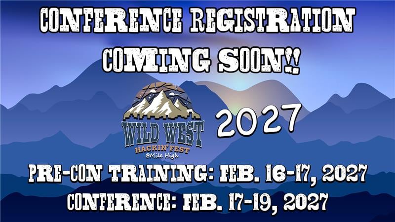Conference Registration Coming Soon!! 2027 Pre-con Training: Feb. 16-17, 2027 Conference: Feb 17-19, 2027